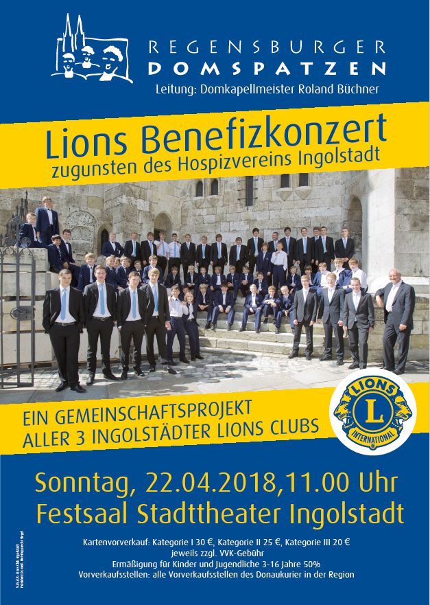 Lions Ingolstadt Benefizkonzert 2018